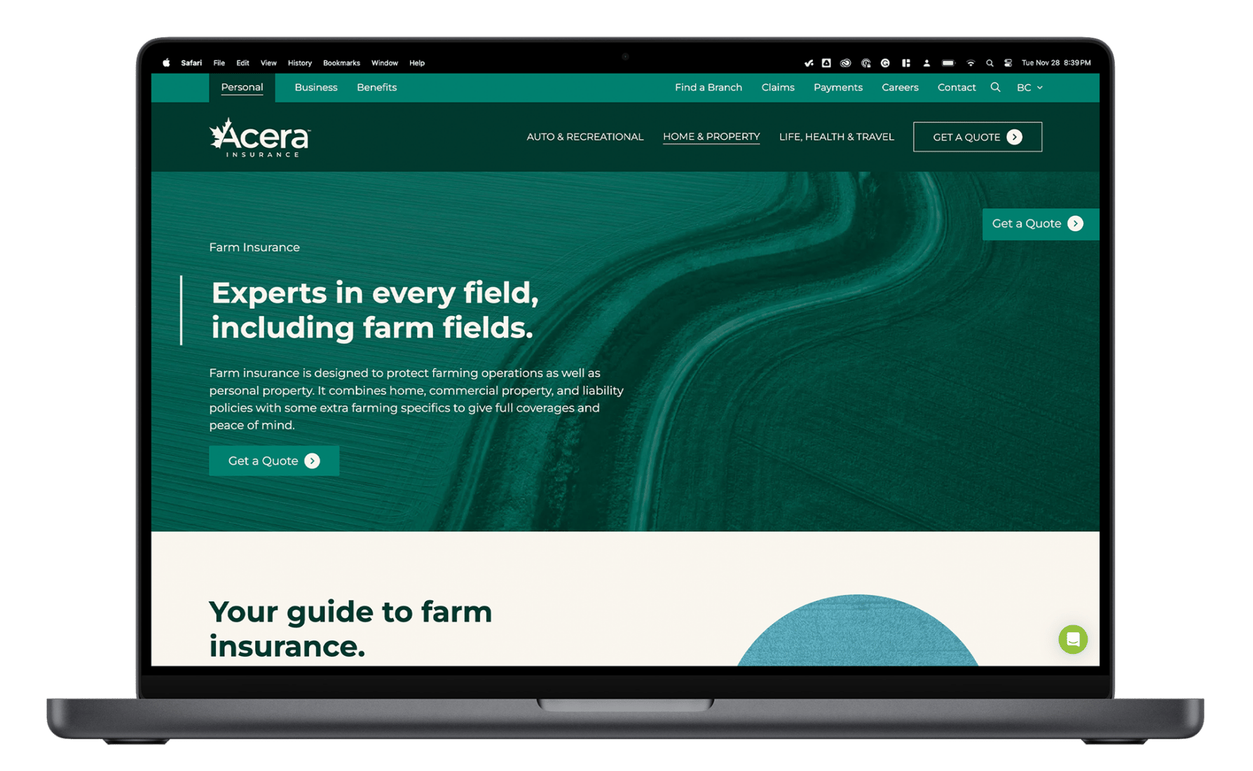 Acera Insurance User Experience