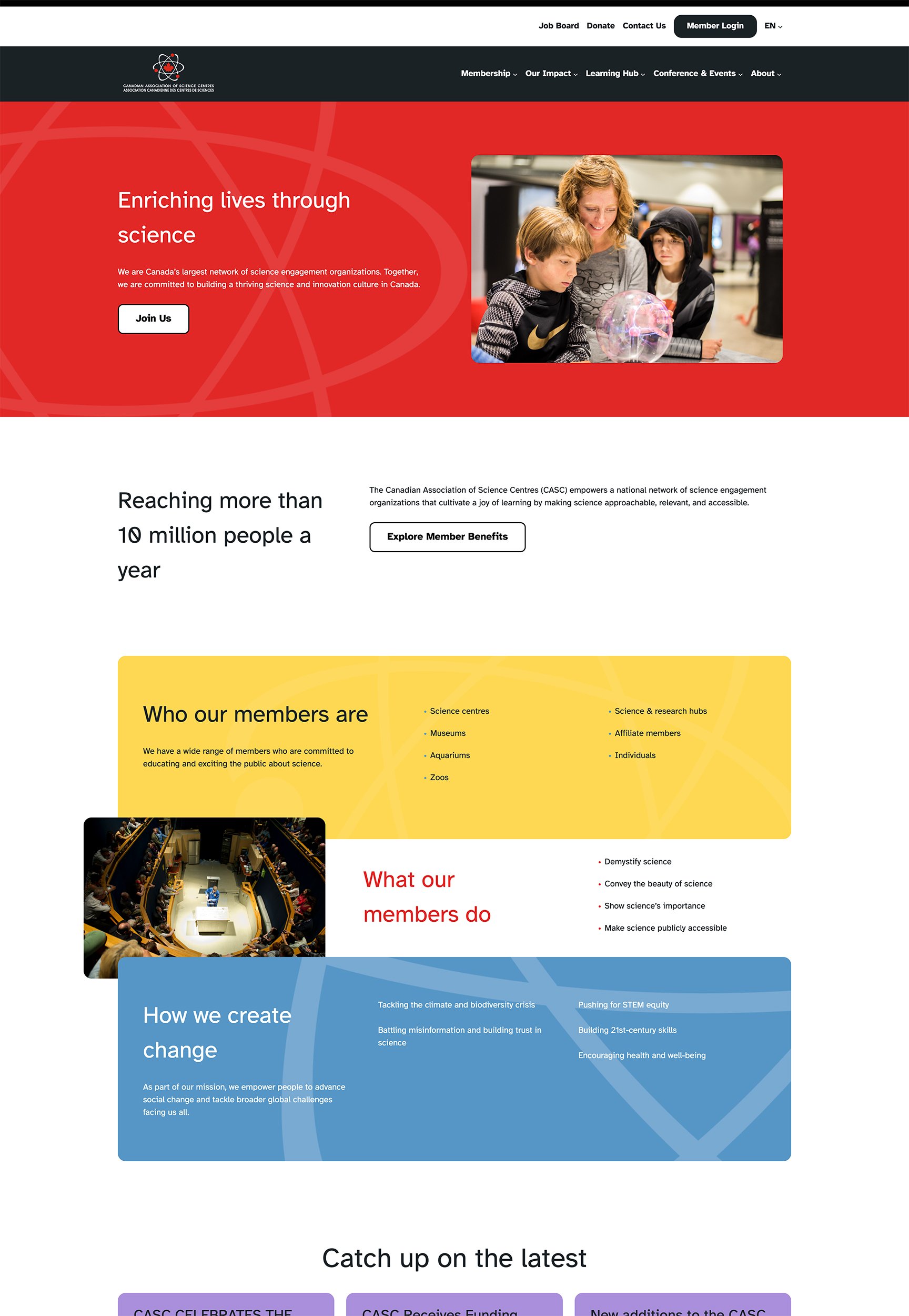 CASC Website Screenshot
