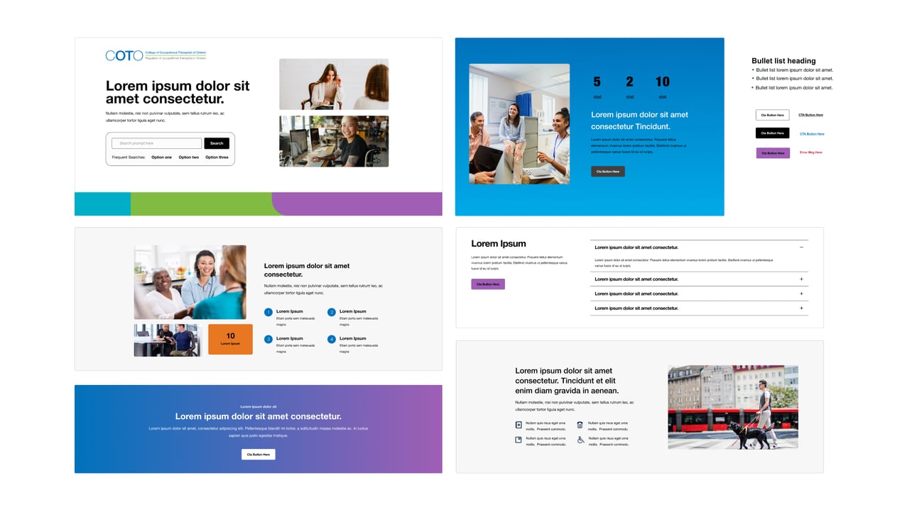 COTO Website Screenshots