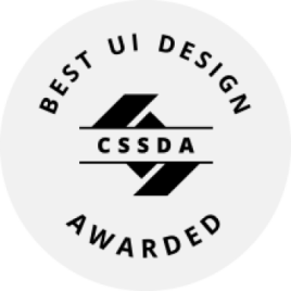 CSSDA Best UI Design Badge "Awarded"
