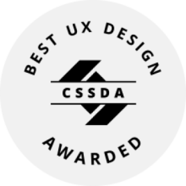 CSSDA Best UX Design Badge "Awarded"