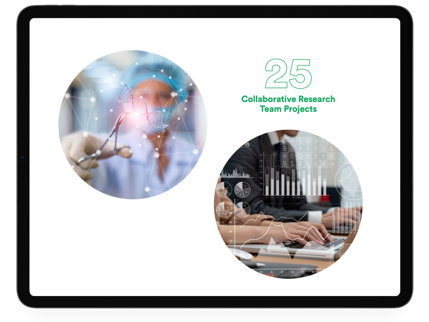 An iPad mockup of the CANSSI website.