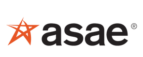 ASAE logo with orange star icon and black text