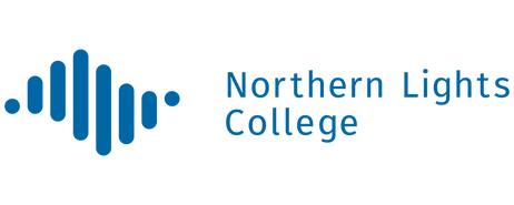 Northern Lights College logo with stylized blue wave icon and text