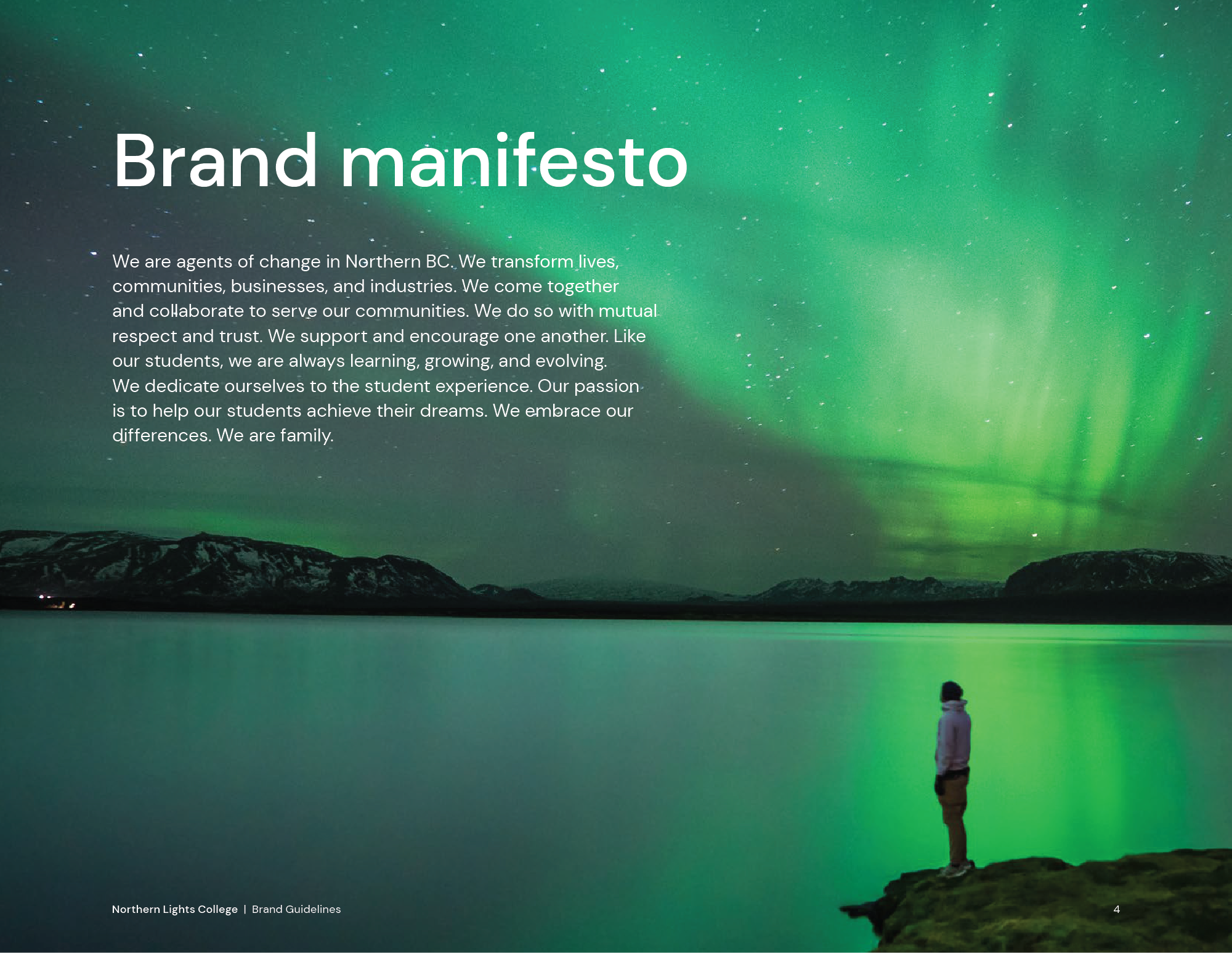 Northern Lights College brand manifesto