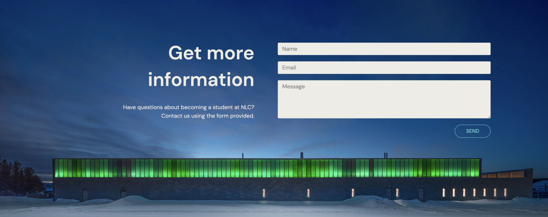 Northern Lights College Newsletter Signup