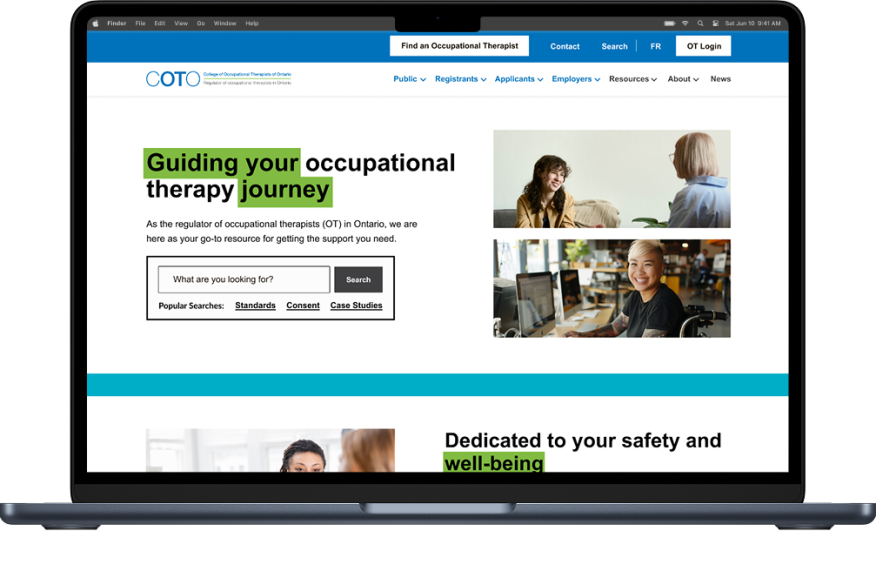 COTO Hero in Macbook mockup