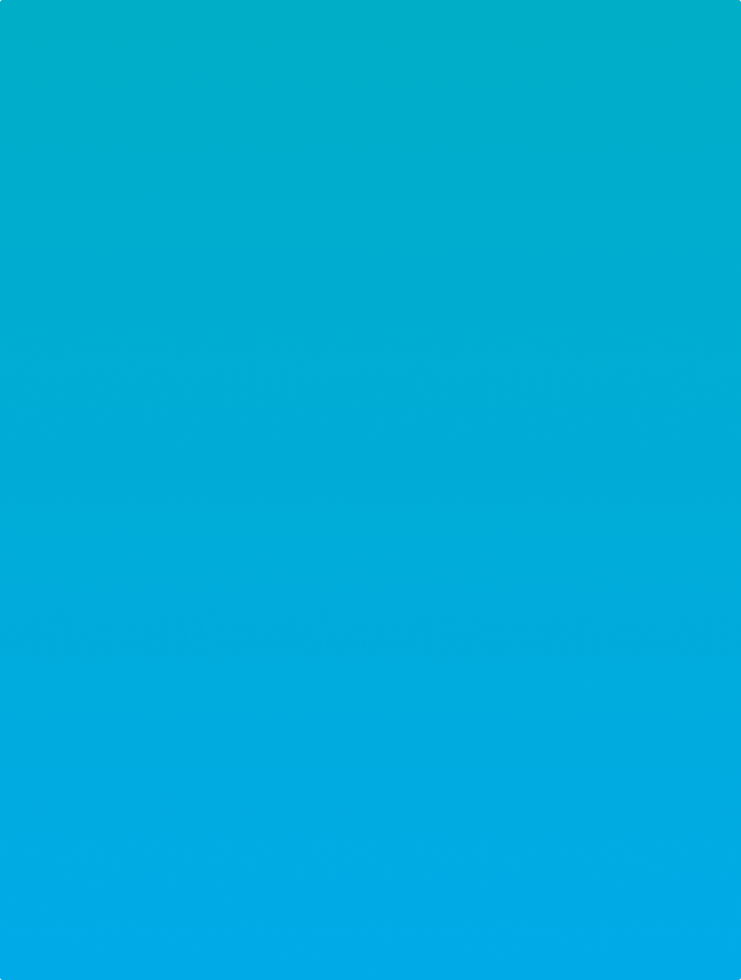 Gradient in COTO teal to blue
