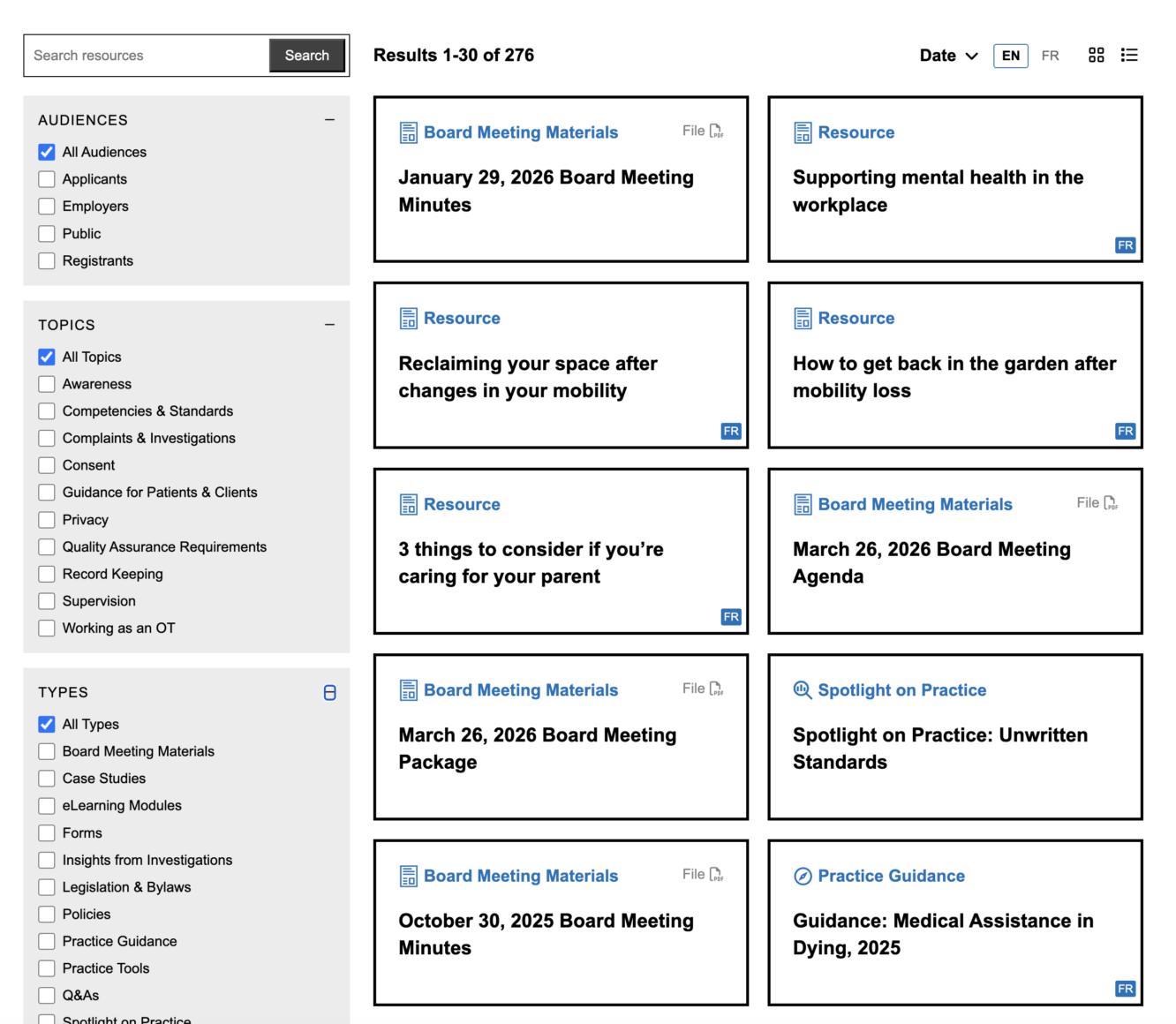 COTO Resource Library