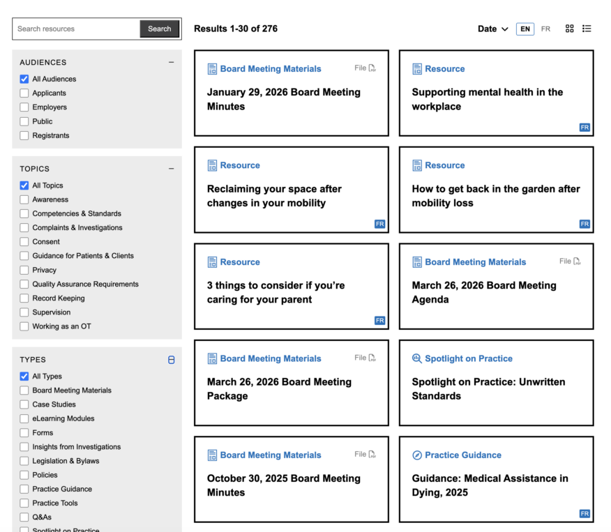 COTO Resource Library