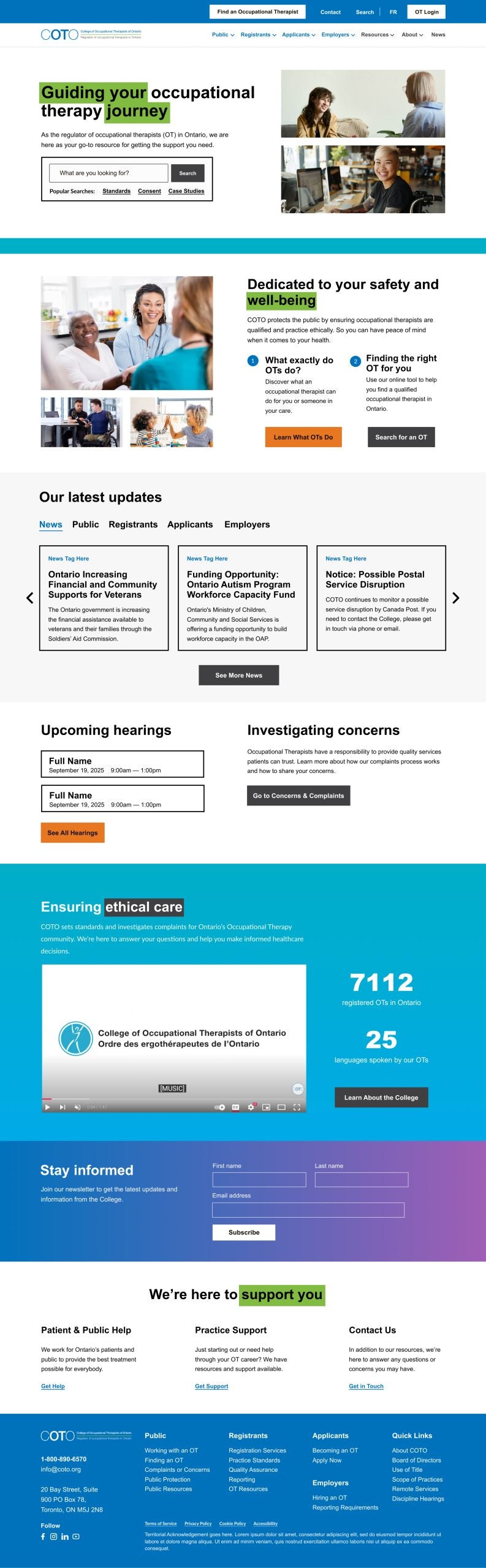 COTO Full homepage screenshot