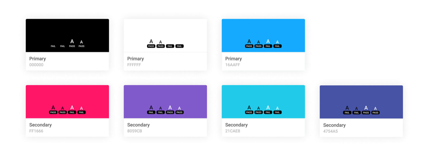 Fastloop brand colour palette showing primary and secondary colours